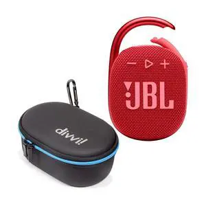 Clip 4 Portable Bluetooth Speaker (Red) + Bundle with divvi! Protective Hardshell Case (Black) Clip 4 Portable Bluetooth Speaker (Red) + Bundle with divvi! Protective Hardshell Case (Black)