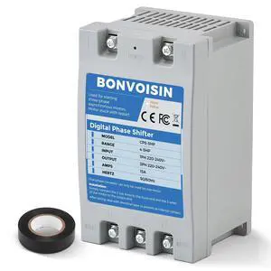 Single Phase to 3 Phase Converter 5HP(3.75kW) Digital Phase Shifter, 7A 220V-240V Input/Output, One Converter only for one Motor Single Phase to 3 Phase Converter 5HP(3.75kW) Digital Phase Shifter, 7A 220V-240V Input/Output, One Converter only for one Motor
