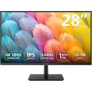 4K Monitor, Z-Edge 28 inch IPS Monitor, UHD 3840x2160 IPS Computer Monitor, 300 cd/m², 144Hz Refresh Rate, 1ms MPRT Response Time, U28I4K Ultra-Thin Bezel 4K Monitor, Z-Edge 28 inch IPS Monitor, UHD 3840x2160 IPS Computer Monitor, 300 cd/m², 144Hz Refresh Rate, 1ms MPRT Response Time, U28I4K Ultra-Thin Bezel