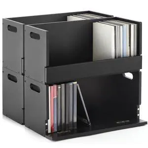 4 Pack Wooden DVD Storage Organizer Boxes, Holds 104 DVDs (26 Each), Solid Wood Media Storage with Carry Handles for DVDs, CDs, Blu-ray Discs, Movie Cases and Cassette Tapes, Black 4 Pack Wooden DVD Storage Organizer Boxes, Holds 104 DVDs (26 Each), Solid Wood Media Storage with Carry Handles for DVDs, CDs, Blu-ray Discs, Movie Cases and Cassette Tapes, Black