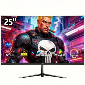 24.5 inch 1920 x 1080 (FHD) Gaming Office Monitor, 120Hz Computer PC Monitor, Adaptive-Sync, HDR Ready, HDMI, VGA Port,VESA Mountable, Tilt, 3-Side Slim Bezel,1ms 24.5 inch 1920 x 1080 (FHD) Gaming Office Monitor, 120Hz Computer PC Monitor, Adaptive-Sync, HDR Ready, HDMI, VGA Port,VESA Mountable, Tilt, 3-Side Slim Bezel,1ms