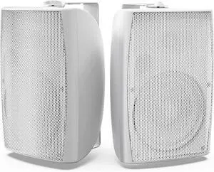 8 Inch 600W Outdoor Speakers Passive Waterproof Wired with Powerful Bass, Wall Mount Durable Loud Sound System | Ideal for Large Spaces: Commercial Areas, Spacious Backyards, Auditorium (White) 8 Inch 600W Outdoor Speakers Passive Waterproof Wired with Powerful Bass, Wall Mount Durable Loud Sound System | Ideal for Large Spaces: Commercial Areas, Spacious Backyards, Auditorium (White)