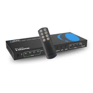 8K 4-Port HDMI Audio Extractor Switch 4x1 with eARC/ARC Support 48Gbps HDMI 2.1, 4K@120Hz, Dolby Vision, Dolby Atmos, CEC, HDR10+, eARC to HDMI Output for AV Receiver, Remote Control BK-4927 8K 4-Port HDMI Audio Extractor Switch 4x1 with eARC/ARC Support 48Gbps HDMI 2.1, 4K@120Hz, Dolby Vision, Dolby Atmos, CEC, HDR10+, eARC to HDMI Output for AV Receiver, Remote Control BK-4927