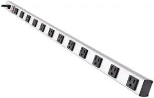 Eaton Series PS361220 12-Outlet 20 Amp Long Power Strip for Dorm Room Workbench Shop and Garage, Industrial Heavy Duty Metal, 15ft Long Extension Cord, 3ft Length, Mountable/Wall Mount Eaton Series PS361220 12-Outlet 20 Amp Long Power Strip for Dorm Room Workbench Shop and Garage, Industrial Heavy Duty Metal, 15ft Long Extension Cord, 3ft Length, Mountable/Wall Mount
