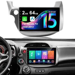 Car Radio Stereo for Honda Fit 2008-2013: Upgrade Android 15 64GB 10.1" 1280*720 Touchscreen Head Unit - Wireless CarPlay & Android Auto Bluetooth WiFi GPS MirrorLink FM 36EQ SWC 1080P Backup Camera Car Radio Stereo for Honda Fit 2008-2013: Upgrade Android 15 64GB 10.1" 1280*720 Touchscreen Head Unit - Wireless CarPlay & Android Auto Bluetooth WiFi GPS MirrorLink FM 36EQ SWC 1080P Backup Camera