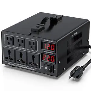 3000W Voltage Converter Transformer(110V to 220V or 220V to 110V) Step Up/Down Converter 110/120 Volt - 220/240 Volt w/US Power Cord,Circuit Breaker Protection, LCD Screen Display 3000W Voltage Converter Transformer(110V to 220V or 220V to 110V) Step Up/Down Converter 110/120 Volt - 220/240 Volt w/US Power Cord,Circuit Breaker Protection, LCD Screen Display