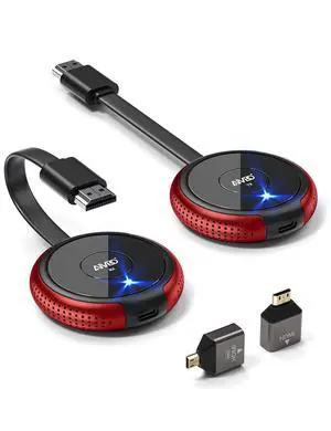 Wireless HDMI Transmitter and Receiver Kit 4K, Casting 2.4/5GHz Stable Video/Audio to Monitor, Projector, HDTV, Wireless HDMI Extender 165FT/50M Long Range for Laptop, PC, Camera, Blu-ray, PS5 Wireless HDMI Transmitter and Receiver Kit 4K, Casting 2.4/5GHz Stable Video/Audio to Monitor, Projector, HDTV, Wireless HDMI Extender 165FT/50M Long Range for Laptop, PC, Camera, Blu-ray, PS5