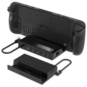 Docking Station Compatible with Steam Deck, 7-in-1 Dock with M.2 SSD Slot, HDMI 2.0 4K@60Hz, Gigabit Ethernet, Dual USB-A 3.2 and Single USB 2.0 Ports with 90W USB-C Charging Port Docking Station Compatible with Steam Deck, 7-in-1 Dock with M.2 SSD Slot, HDMI 2.0 4K@60Hz, Gigabit Ethernet, Dual USB-A 3.2 and Single USB 2.0 Ports with 90W USB-C Charging Port