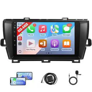 Upgrade 4+64GB Car Radio for Toyota Prius 2010 2011 2012 2013 2014 2015 with Carplay Android Auto, 9Inch Touch Screen for Prius Stereo with GPS, Bluetooth, WiFi, FM, SWC + MIC + Backup Camera Upgrade 4+64GB Car Radio for Toyota Prius 2010 2011 2012 2013 2014 2015 with Carplay Android Auto, 9Inch Touch Screen for Prius Stereo with GPS, Bluetooth, WiFi, FM, SWC + MIC + Backup Camera
