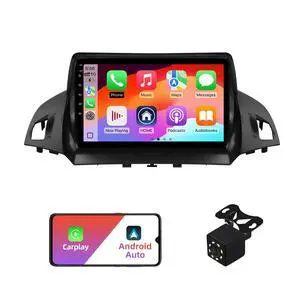 2+32G Android 12 Double Din Car Stereo for Ford Escape 2013-2016 with 9 Inch Touchscreen Radio Built-in Wireless Carplay/Android Auto/GPS/Bluetooth/FM/AUX-in/Steering Wheel Controls/Backup Camera 2+32G Android 12 Double Din Car Stereo for Ford Escape 2013-2016 with 9 Inch Touchscreen Radio Built-in Wireless Carplay/Android Auto/GPS/Bluetooth/FM/AUX-in/Steering Wheel Controls/Backup Camera