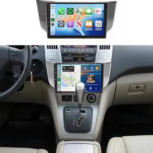 4G+64G Car Radio Stereo for Lexus RX300 RX350 RX330 RX400H 2004-2009, 9" IPS Touch Screen/Android 15/Wireless CarPlay/Android Auto/32 EQ/GPS/WiFi/5.0Bluetooth/FM/SWC/AHD Backup Camera 4G+64G Car Radio Stereo for Lexus RX300 RX350 RX330 RX400H 2004-2009, 9" IPS Touch Screen/Android 15/Wireless CarPlay/Android Auto/32 EQ/GPS/WiFi/5.0Bluetooth/FM/SWC/AHD Backup Camera