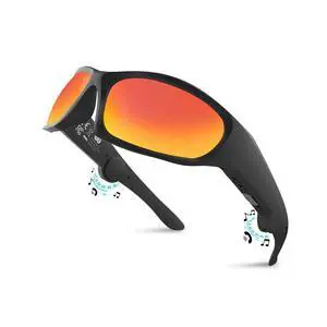 Bluetooth Glasses Audio Smart Glasses sunglasses for Men Women Built-in Speakers Mic UV Protection Voice Assistant (Red Lens) Bluetooth Glasses Audio Smart Glasses sunglasses for Men Women Built-in Speakers Mic UV Protection Voice Assistant (Red Lens)