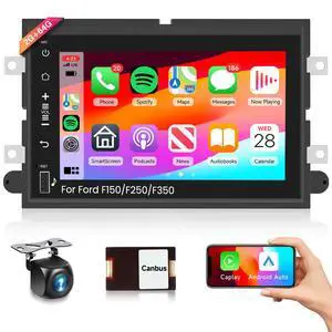2G 64G Radio for Ford F150 F250 F350 E250 E350 Fusion Edge Explorer Expedition Car Stereo with Wireless Carplay Android Auto 7inch IPS Touchscreen/1280P Backup Camera/WiFi/FM RDS/HiFi/GPS/Bluetooth 2G 64G Radio for Ford F150 F250 F350 E250 E350 Fusion Edge Explorer Expedition Car Stereo with Wireless Carplay Android Auto 7inch IPS Touchscreen/1280P Backup Camera/WiFi/FM RDS/HiFi/GPS/Bluetooth