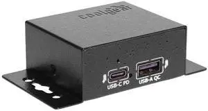 Chargeit! Mini 75W Dual Port USB-A and USB-C PD Charger - QC 4.0 with PPS, Industrial Metal Chassis, Simultaneous Dual Port USB Fast Charging for Offices, Labs, and Vehicles (9~24V DC) Chargeit! Mini 75W Dual Port USB-A and USB-C PD Charger - QC 4.0 with PPS, Industrial Metal Chassis, Simultaneous Dual Port USB Fast Charging for Offices, Labs, and Vehicles (9~24V DC)