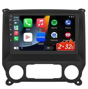 Car Stereo for Chevy Silverado GMC Sierra 2014-2018,10 inch Touch Screen Android 13 2GB+32GB Car Radio with CarPlay/Android Auto/BT/GPS/FM Support Steering Wheel Controls Car Stereo for Chevy Silverado GMC Sierra 2014-2018,10 inch Touch Screen Android 13 2GB+32GB Car Radio with CarPlay/Android Auto/BT/GPS/FM Support Steering Wheel Controls