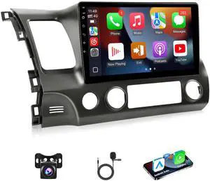 8Core Android Car Radio for Honda Civic 2006 2007 2008 2009 2010 2011, 2+32G 10.1inch Touch Screen for Civic Stereo with Wireless CarPlay Android Auto Bluetooth GPS Navigation WiFi SWC 8Core Android Car Radio for Honda Civic 2006 2007 2008 2009 2010 2011, 2+32G 10.1inch Touch Screen for Civic Stereo with Wireless CarPlay Android Auto Bluetooth GPS Navigation WiFi SWC