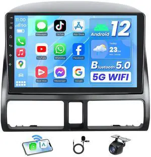 4 Core 32G Car Radio for Honda CRV 2002-2006: 1280 * 800 HD Touchscreen Android 13 Car Stereo Upgrade Wireless Carplay & Android Auto GPS Navigation 5G WiFi Backup Camera Bluetooth FM 4 Core 32G Car Radio for Honda CRV 2002-2006: 1280 * 800 HD Touchscreen Android 13 Car Stereo Upgrade Wireless Carplay & Android Auto GPS Navigation 5G WiFi Backup Camera Bluetooth FM