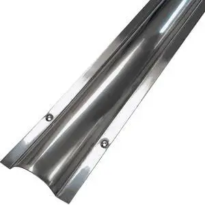 Stainless Steel Wire Guard Surface Raceway Metal Cord Cover - Silver - 58 Inch - Channel Size: 3" W x 1" H (X-Large) Stainless Steel Wire Guard Surface Raceway Metal Cord Cover - Silver - 58 Inch - Channel Size: 3" W x 1" H (X-Large)