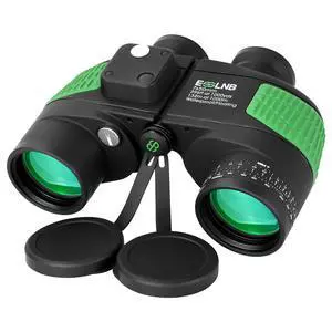 7X50 Marine Binoculars IPX7 Waterproof Binoculars for Boating with Illuminated Rangefinder and Compass BAK4 Prism FMC Military Floating for Navigation Hunting w/Bag and Strap 7X50 Marine Binoculars IPX7 Waterproof Binoculars for Boating with Illuminated Rangefinder and Compass BAK4 Prism FMC Military Floating for Navigation Hunting w/Bag and Strap