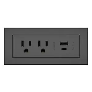 Legrand radiant Furniture Power Strip 2 Outlet USB A/C Black 6 Ft Cord | Commercial Rated, Utlra Durable, Child Safe Tamper Resistant, Easy Installation, Screwless Bezel, Low Profile Legrand radiant Furniture Power Strip 2 Outlet USB A/C Black 6 Ft Cord | Commercial Rated, Utlra Durable, Child Safe Tamper Resistant, Easy Installation, Screwless Bezel, Low Profile