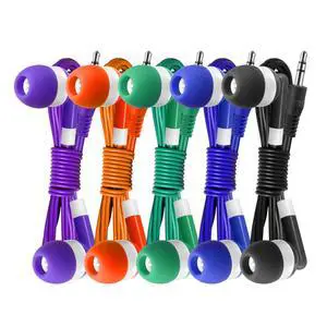 100 Pack Bulk Earbuds Headphones Assorted 5 Colors Individually Wrapped Disposable Earphones for Classroom, School, Library, Hospital, Students, Kids - 3.5mm Jack Tangle-Free 100 Pack Bulk Earbuds Headphones Assorted 5 Colors Individually Wrapped Disposable Earphones for Classroom, School, Library, Hospital, Students, Kids - 3.5mm Jack Tangle-Free