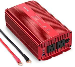 1000W Power Inverter for Vehicles DC 12V to AC 110V Inverter | 2 AC Outlets/PD 30W USB-C Port/18W USB A Quick Charge Port/Multi-Protection/Car Charger Adapter for Car/RV/Truck/Home 1000W Power Inverter for Vehicles DC 12V to AC 110V Inverter | 2 AC Outlets/PD 30W USB-C Port/18W USB A Quick Charge Port/Multi-Protection/Car Charger Adapter for Car/RV/Truck/Home