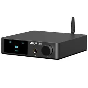 A30 Desktop Stereo HiFi Audio Power Amplifier & Headphone Amplifier, Infineon's MA12070 Chip Class D Amp, ES9023 DAC Chip, USB/Optical/Coaxial/RCA/Bluetooth 5.0 Input (with Remote Control) A30 Desktop Stereo HiFi Audio Power Amplifier & Headphone Amplifier, Infineon's MA12070 Chip Class D Amp, ES9023 DAC Chip, USB/Optical/Coaxial/RCA/Bluetooth 5.0 Input (with Remote Control)