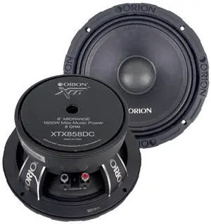XTR XTX858DC High Efficiency 8 Mid-Range Dust Cap Loudspeakers, 1600W Max Power, 400W RMS, 8 Ohm, 2 Voice Coil - Pro Car Audio Stereo, Midrange Speakers (Pair) XTR XTX858DC High Efficiency 8 Mid-Range Dust Cap Loudspeakers, 1600W Max Power, 400W RMS, 8 Ohm, 2 Voice Coil - Pro Car Audio Stereo, Midrange Speakers (Pair)