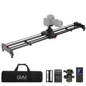 GVM 48"/120CM Carbon Fiber Motorized Camera Slider, Professional Camera Slider with Remote Control, Support Video Mode, Time Lapse Photography, Horizontal, Tracking and 120° Panoramic Shooting GVM 48"/120CM Carbon Fiber Motorized Camera Slider, Professional Camera Slider with Remote Control, Support Video Mode, Time Lapse Photography, Horizontal, Tracking and 120° Panoramic Shooting