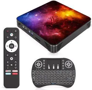 Android 14.0 TV Box 4GB RAM 64GB ROM, Quad-Core Processor,Mini Keyboard | 4K UHD 60Hz HDR Media Player, Dual Band 2.4G/5G WiFi 6 Bluetooth, USB 3.0 HDMI LAN H.265 Decoding Smart Streaming Box Android 14.0 TV Box 4GB RAM 64GB ROM, Quad-Core Processor,Mini Keyboard | 4K UHD 60Hz HDR Media Player, Dual Band 2.4G/5G WiFi 6 Bluetooth, USB 3.0 HDMI LAN H.265 Decoding Smart Streaming Box