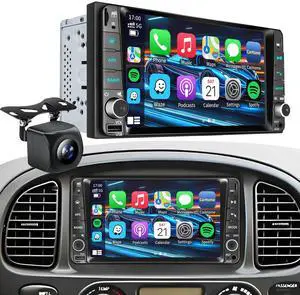 Plug&Play Car Radio for Toyota 4Runner 2003-2009,for Tundra 2003-2006, for Sequoia 2003-2007,7 Inch IPS Touch Screen with Wireless CarPlay&Android Auto&Mirror Link Bluetooth AM/FM Backup Camera Plug&Play Car Radio for Toyota 4Runner 2003-2009,for Tundra 2003-2006, for Sequoia 2003-2007,7 Inch IPS Touch Screen with Wireless CarPlay&Android Auto&Mirror Link Bluetooth AM/FM Backup Camera