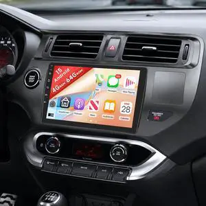Android Car Stereo for Kia Rio 2011-2014 Wireless CarPlay Android Auto | 9 Inch HD Touch Screen with 4+64GB storage, Rio Radio with 5Ghz WiFi GPS Bluetooth FM/RDS 32EQ SWC Backup Camera MIC Android Car Stereo for Kia Rio 2011-2014 Wireless CarPlay Android Auto | 9 Inch HD Touch Screen with 4+64GB storage, Rio Radio with 5Ghz WiFi GPS Bluetooth FM/RDS 32EQ SWC Backup Camera MIC