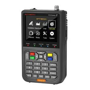 GT Media V8 Finder2 Satellite Finder Digital FTA DVB-S/S2/S2X Signal Measuring Meter Detector Receiver LCD Screen for Adjusting Sat TV Dish with Backpack GT Media V8 Finder2 Satellite Finder Digital FTA DVB-S/S2/S2X Signal Measuring Meter Detector Receiver LCD Screen for Adjusting Sat TV Dish with Backpack