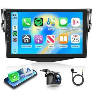 5Ghz WiFi 4Core+64G Android 15 Car Stereo for Toyota RAV4 2007-2011 with Wireless Carplay Android Auto, 9 Inch Touch Screen Radio Support GPS/WiFi/Bluetooth/FM/SWC/Backup Camera 5Ghz WiFi 4Core+64G Android 15 Car Stereo for Toyota RAV4 2007-2011 with Wireless Carplay Android Auto, 9 Inch Touch Screen Radio Support GPS/WiFi/Bluetooth/FM/SWC/Backup Camera