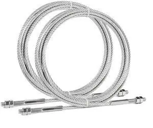 JSJ5-04-00CH Lift Equalizer Cable 389 Compatible with Challenger Lift E10 LE10 VLE10,Quality Lift EQ10,Replacement Car Hoist Galvanized Steel Wire Rope 2 Sets JSJ5-04-00CH Lift Equalizer Cable 389 Compatible with Challenger Lift E10 LE10 VLE10,Quality Lift EQ10,Replacement Car Hoist Galvanized Steel Wire Rope 2 Sets