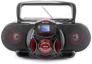 EPB-3002 Portable Bluetooth, MP3/CD AM/FM Stereo Radio Cassette Player/Recorder with Subwoofer and USB Input Boombox EPB-3002 Portable Bluetooth, MP3/CD AM/FM Stereo Radio Cassette Player/Recorder with Subwoofer and USB Input Boombox