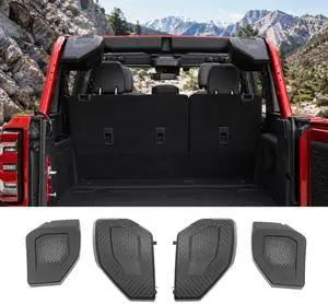 Rear Speaker Pods Compatible with Ford Bronco 4-Door 2026 2021-2025, Upgrade 6.5" Pods for Bronco Accessories, Interior Accessories Black (Not for Bronco Sport and Raptor) | Not for Bronco Raptor or B Rear Speaker Pods Compatible with Ford Bronco 4-Door 2026 2021-2025, Upgrade 6.5" Pods for Bronco Accessories, Interior Accessories Black (Not for Bronco Sport and Raptor) | Not for Bronco Raptor or B