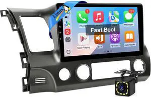 Linux Car Stereo for Honda Civic 2006 to 2011 Radio | 10.1'' IPS Screen Fast Boot Radio for Civic Car Play with Wireless Carplay Android Auto SWC FM Bluetooth Backup Camera Linux Car Stereo for Honda Civic 2006 to 2011 Radio | 10.1'' IPS Screen Fast Boot Radio for Civic Car Play with Wireless Carplay Android Auto SWC FM Bluetooth Backup Camera