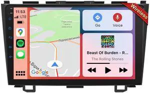 Car Stereo Radio for Honda CRV 2007-2011, 9" Touch Screen Car Radio with Wireless Carplay/Android Auto with WiFi GPS Navigation, Bluetooth, SWC/FM Radio Car Stereo Radio for Honda CRV 2007-2011, 9" Touch Screen Car Radio with Wireless Carplay/Android Auto with WiFi GPS Navigation, Bluetooth, SWC/FM Radio