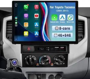 Upgrade 13.1Inch Touch Screen for Toyota Tacoma 2005-2015 Stereo, Android 13 Car Radio for Tacoma with Wireless Carplay Android Auto Bluetooth WiFi GPS SWC FM + Backup Camera - 4G RAM 64G ROM Upgrade 13.1Inch Touch Screen for Toyota Tacoma 2005-2015 Stereo, Android 13 Car Radio for Tacoma with Wireless Carplay Android Auto Bluetooth WiFi GPS SWC FM + Backup Camera - 4G RAM 64G ROM