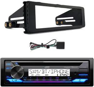 JVC KD-T92MBS Single DIN Marine USB Bluetooth CD Stereo Receiver with Radio Installation Kit (Fits Select 1998-2013 Harley Davidson Motorcycles) JVC KD-T92MBS Single DIN Marine USB Bluetooth CD Stereo Receiver with Radio Installation Kit (Fits Select 1998-2013 Harley Davidson Motorcycles)