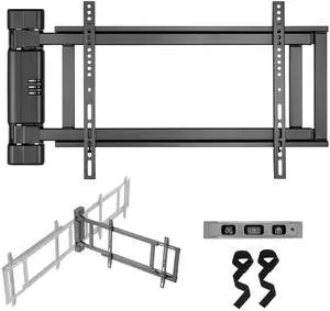 Swing Wall Mount Bracket for 32-75" TVs, Hinged, Pack of 1 | Hinged bracket manually swings open up to 180 degrees with one finger for easy TV service, Max 110 lbs, Max Vesa 600x400 Swing Wall Mount Bracket for 32-75" TVs, Hinged, Pack of 1 | Hinged bracket manually swings open up to 180 degrees with one finger for easy TV service, Max 110 lbs, Max Vesa 600x400