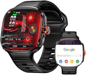 4G SIM Card Android Smart Watch, 2.16'' AMOLED Large Screen 3GB+32GB Smartwatch for Men Women with Rotating Camera WiFi GPS, 1150mAh Fitness Activity Tracker Watch (Black) 4G SIM Card Android Smart Watch, 2.16'' AMOLED Large Screen 3GB+32GB Smartwatch for Men Women with Rotating Camera WiFi GPS, 1150mAh Fitness Activity Tracker Watch (Black)