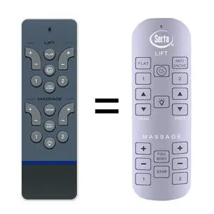 RC-WM-E02 Replacement Remote for Serta Siganture Adjustable Bed RC-WM-E02 Replacement Remote for Serta Siganture Adjustable Bed