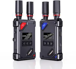 Wireless Video Transmitter and Receiver with UVC Out for Live System,Manual Switching of 20 Channels,Wireless Video Transmission System 1500FT Los Range,0.05s Delay,Up to 5 Devices(1TX+1RX) Wireless Video Transmitter and Receiver with UVC Out for Live System,Manual Switching of 20 Channels,Wireless Video Transmission System 1500FT Los Range,0.05s Delay,Up to 5 Devices(1TX+1RX)