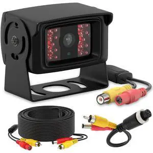 Heavy Duty Truck RCA Backup Camera with Night Vision, IP68 Waterproof & CCD Sensor - Rear View Camera for RV, Trailer, Bus, Van, Excavator - Includes RCA (CVBS) Cable Heavy Duty Truck RCA Backup Camera with Night Vision, IP68 Waterproof & CCD Sensor - Rear View Camera for RV, Trailer, Bus, Van, Excavator - Includes RCA (CVBS) Cable