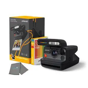 Flip Instant Camera + Color Film Bundle (8 Photos Included) - Black - Hyperfocal 4-Lens System, Sonar Autofocus, and Scene Analysis, Bluetooth Companion App, with Lens Cleaning Cloth Flip Instant Camera + Color Film Bundle (8 Photos Included) - Black - Hyperfocal 4-Lens System, Sonar Autofocus, and Scene Analysis, Bluetooth Companion App, with Lens Cleaning Cloth