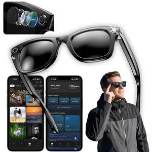 Nexlenz Smart Camera Sunglasses, 8MP POV Video Recording Glasses for Travel, Daily Use & Outdoor Activities, AI Object Recognition, Voice Translation, Bluetooth Audio, Built-in Storage Nexlenz Smart Camera Sunglasses, 8MP POV Video Recording Glasses for Travel, Daily Use & Outdoor Activities, AI Object Recognition, Voice Translation, Bluetooth Audio, Built-in Storage