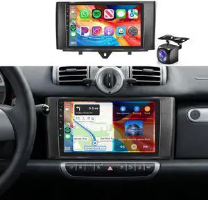 5Ghz WiFi Car Radio Stereo for Mercedes Benz Smart Fortwo 2011-2015, 9" Touch Screen/Android 15/Wireless CarPlay/Android Auto/DSP EQ/GPS Navigation/Bluetooth/FM/RDS/SWC/HD Backup Camera 2+64G 5Ghz WiFi Car Radio Stereo for Mercedes Benz Smart Fortwo 2011-2015, 9" Touch Screen/Android 15/Wireless CarPlay/Android Auto/DSP EQ/GPS Navigation/Bluetooth/FM/RDS/SWC/HD Backup Camera 2+64G