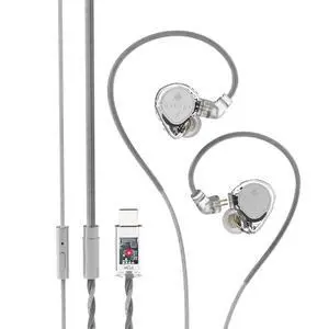 ST2 Pro USB-C Earbuds Wired, Dual Magnetic Circuit 10mm Dynamique Drivers in Ear Monitor Headphones, ESS ES9218AC Pro DAC Chip, HD Mic, in-Line Control, Tpye-C DSP, OFC Cable, Tranparent ST2 Pro USB-C Earbuds Wired, Dual Magnetic Circuit 10mm Dynamique Drivers in Ear Monitor Headphones, ESS ES9218AC Pro DAC Chip, HD Mic, in-Line Control, Tpye-C DSP, OFC Cable, Tranparent